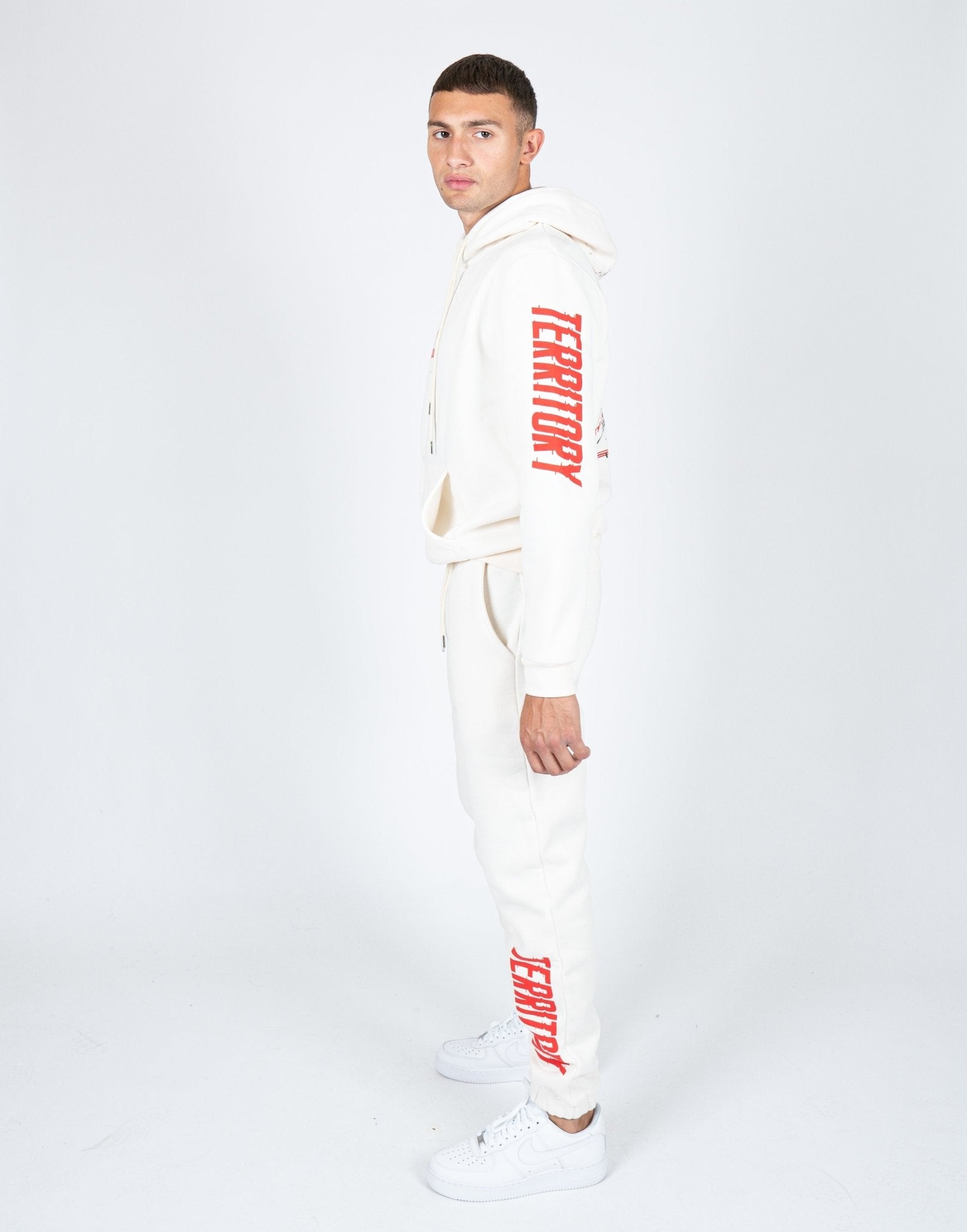 Liquor N Poker - Unisex Territory Tiger Hoodie In Off White - Liquor n Poker