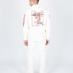 Liquor N Poker - Unisex Territory Tiger Hoodie In Off White - Liquor n Poker
