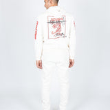 Liquor N Poker - Unisex Territory Tiger Hoodie In Off White - Liquor n Poker