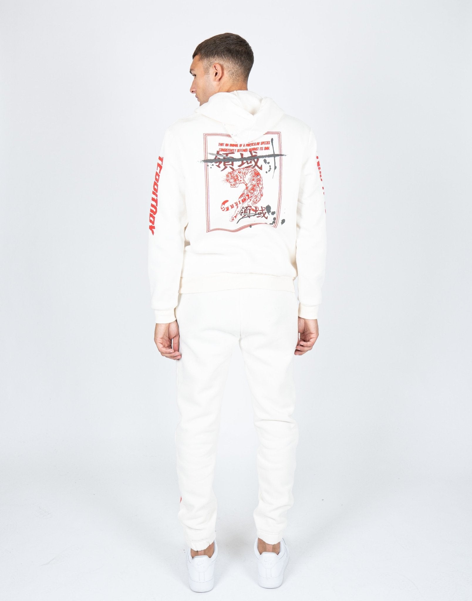 Liquor N Poker - Unisex Territory Tiger Hoodie In Off White - Liquor n Poker