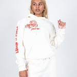 Liquor N Poker - Unisex Territory Tiger Hoodie In Off White - Liquor n Poker