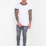 LNP HARLEY BIKER DENIM // WASHED GREY - Liquor n Poker