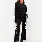 ALBANY CROPPED TROUSER WITH EYELET - Liquor N Poker LIQUOR N POKER