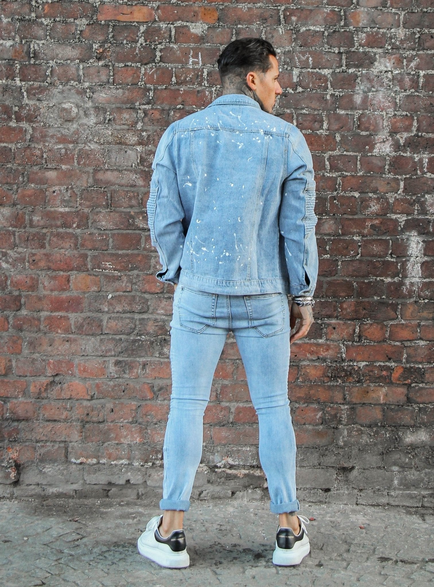 Norton Biker Jacket With Paint Splatter - Liquor n Poker