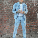 Norton Biker Jacket With Paint Splatter - Liquor n Poker