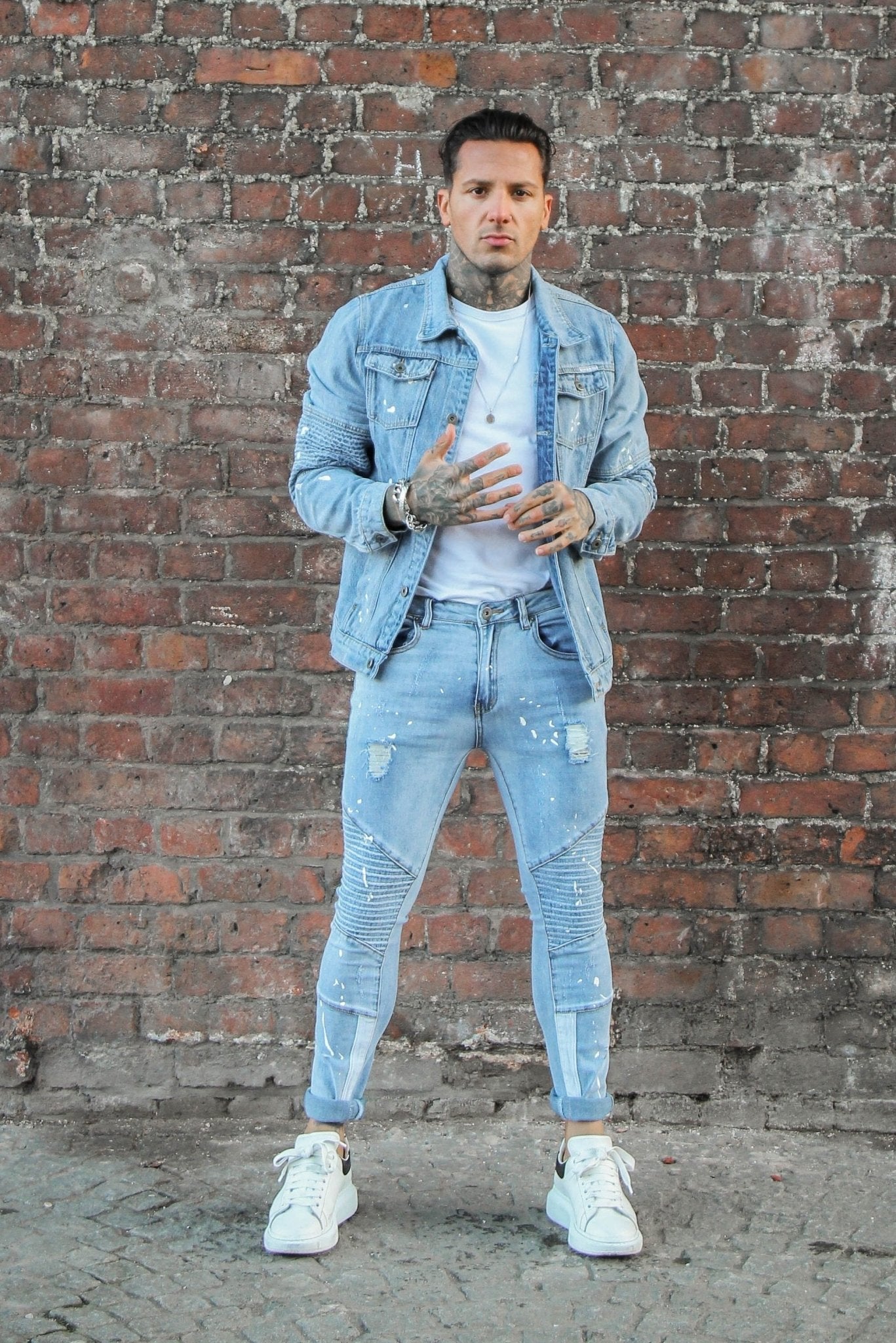 Norton Biker Jacket With Paint Splatter - Liquor n Poker