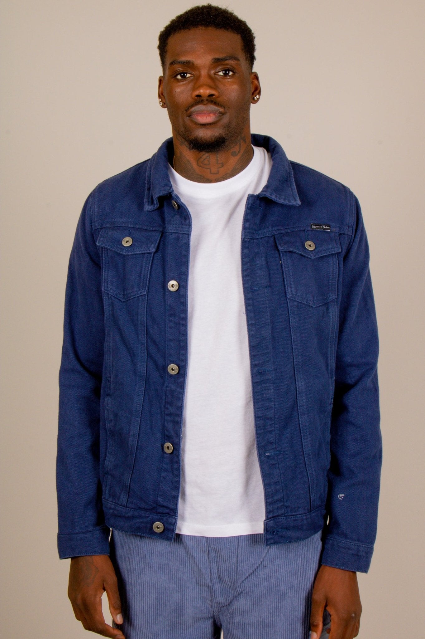 Norton Slim Fit Navy Denim Jacket - Liquor n Poker
