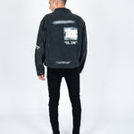 Oversized Denim Jacket With Blink Print - Liquor n Poker