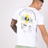 Oversized Printed Golf Club White T-Shirt - Liquor n Poker