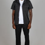 Pin-Stripe Short Sleeve Shirt - Liquor n Poker