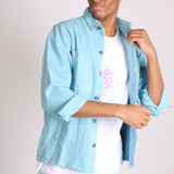 Powder Blue Utility Jacket - Liquor n Poker