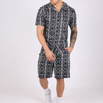 Retro Aztec Black & White Shirt - Liquor n Poker