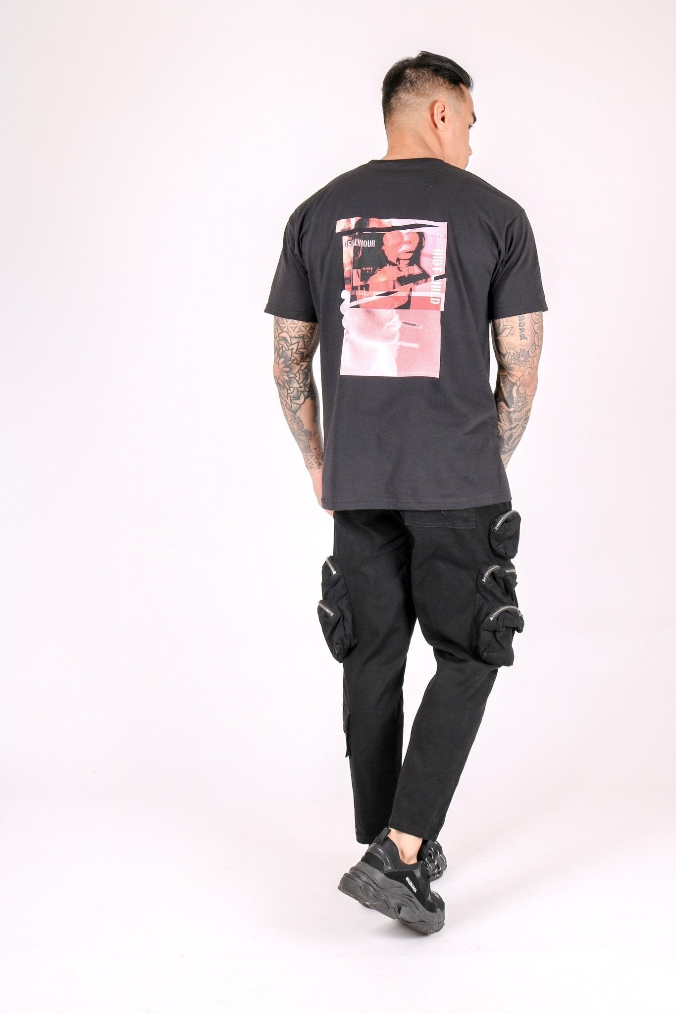 Riot Child Oversized T Shirt In Black - Liquor n Poker