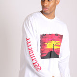 Safari Printed White Long Sleeve Top - Liquor n Poker