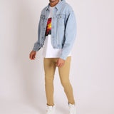 Stretch Skinny Denim Jeans In Tan - Liquor n Poker