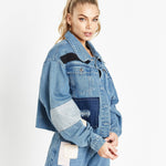 Vagabond Patchwork Denim Jacket - Liquor n Poker