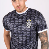 Vintage Football Shirt Members Only Club Jersey In Black - Liquor n Poker